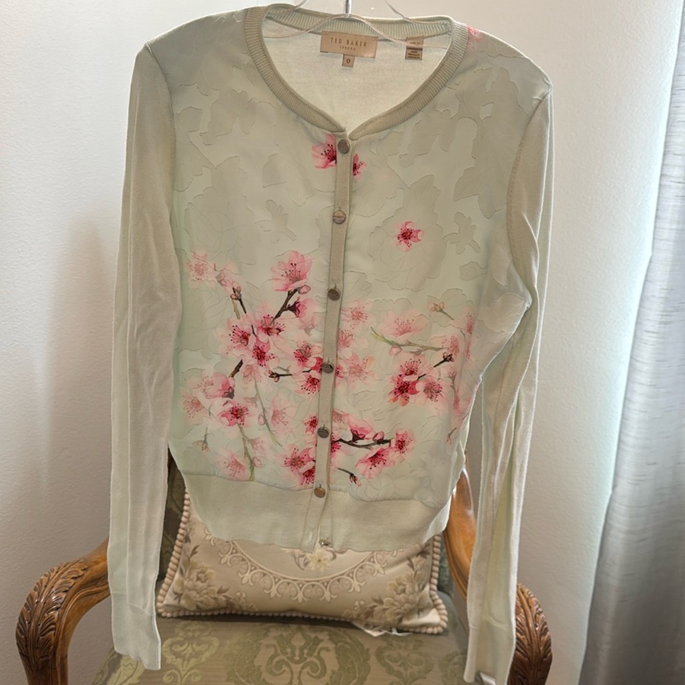 Ted Baker Light Textured Blossom Cardigan